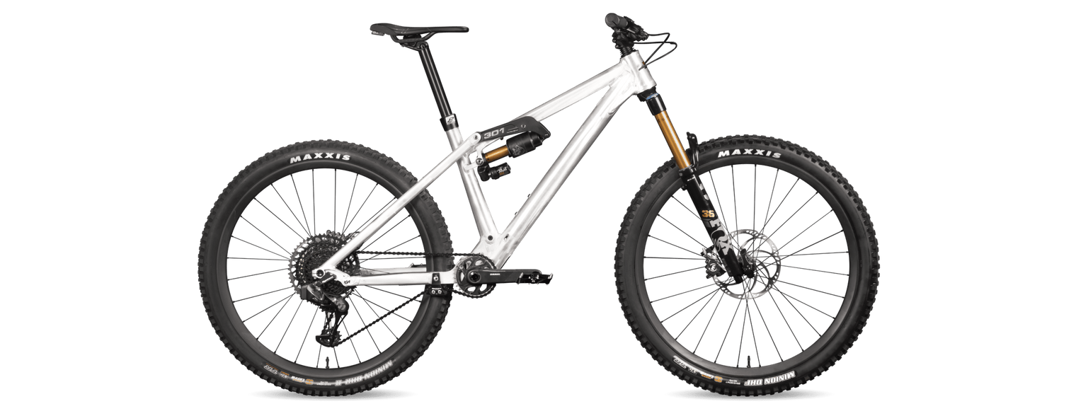 Liteville 301 Mk15 Alu Enduro mit Eightpins Sattelstütze.