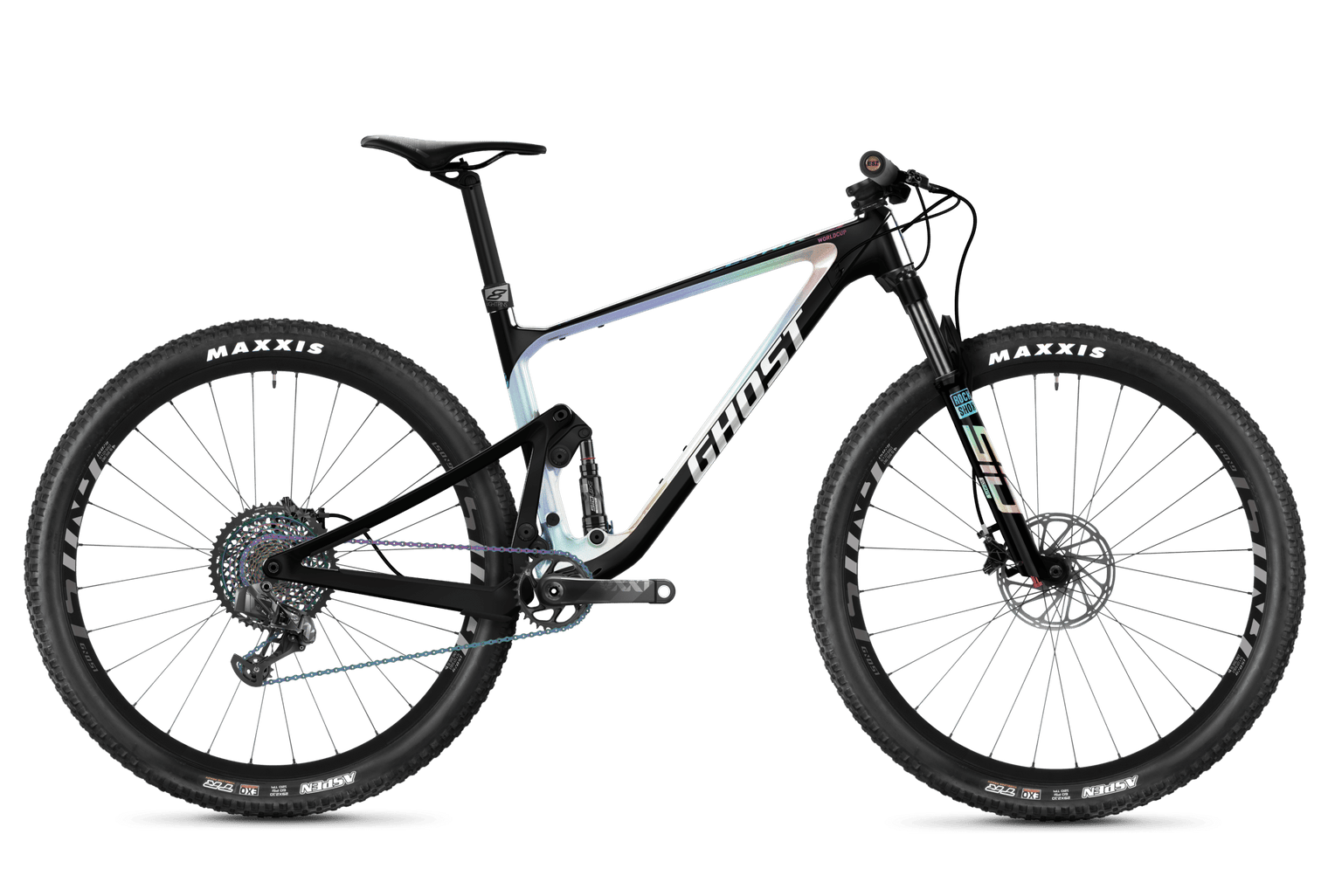 Ghost Lector FS XC Fullsuspension Bike mit Eightpins Sattelstütze.