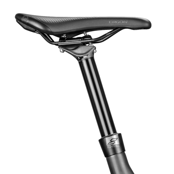 Bild zeigt eine Eightpins H01 Sattelstütze von der Seite, verbaut in einem Rotwild RX375.