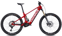Thoemus Lightrider E-3 Ebike in rot mit Shimano Motor und Eightpins Teleskopsattelstütze.